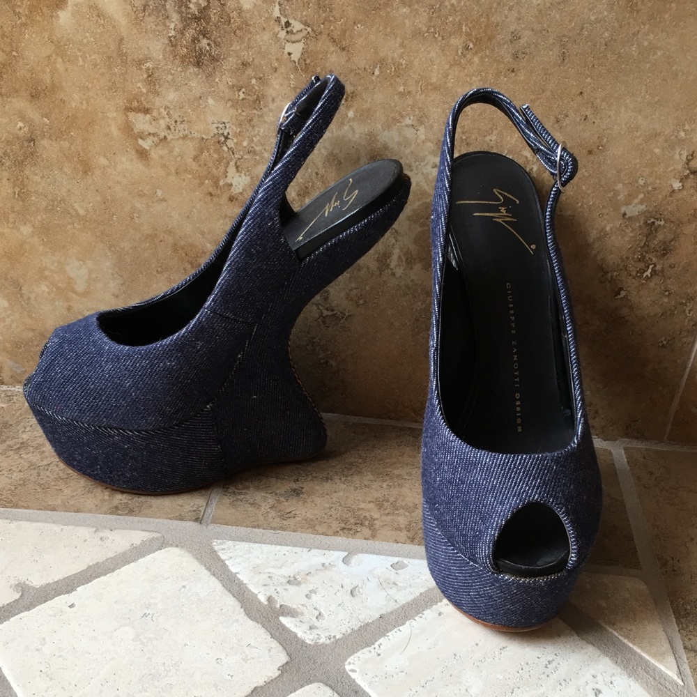 Denim Giuseppe Zanotti Heel Less shoe